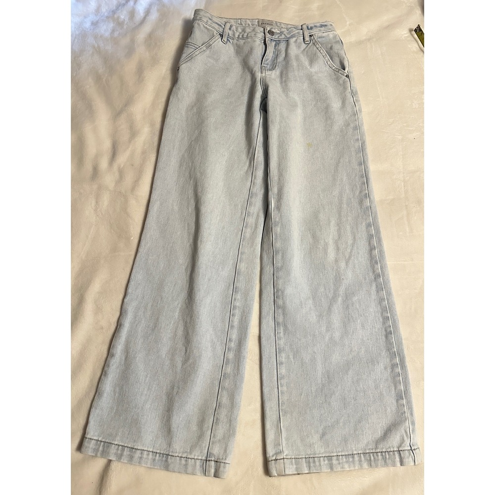 PacSun Light Wash Wide Leg Jeans High Rise Blue Denim 100% Cotton 28 x 30